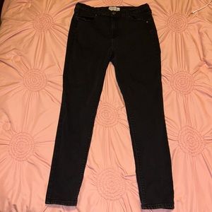 Black high rise jeggings